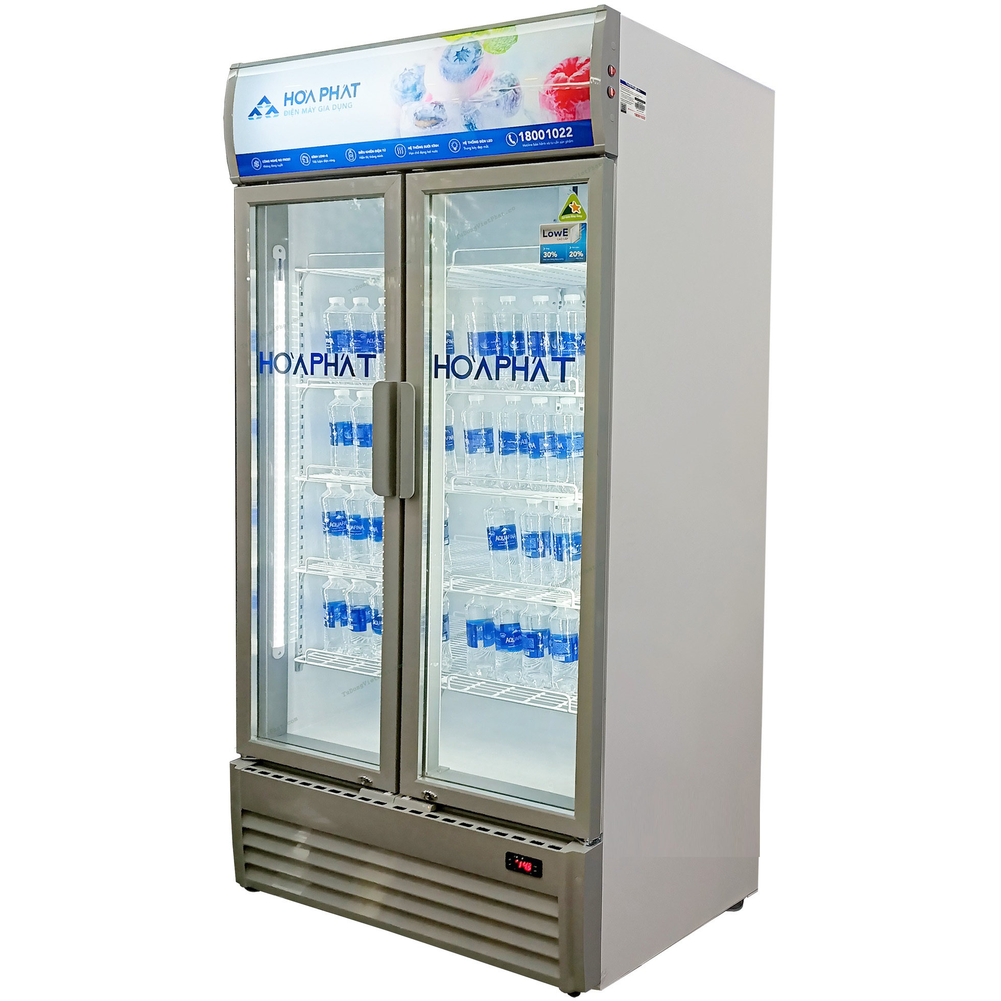 Tủ mát Hòa Phát 723 lít HSR D6723 2 cánh dàn đồng.