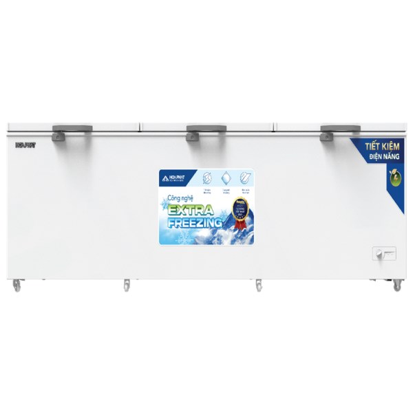 Tủ đông dung tích lớn Hòa Phát 1 ngăn 3 cánh HPF AD61190 1700L dàn đồng.